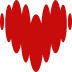 Heart-shaped audio wave design