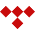 Geometric red diamond shapes